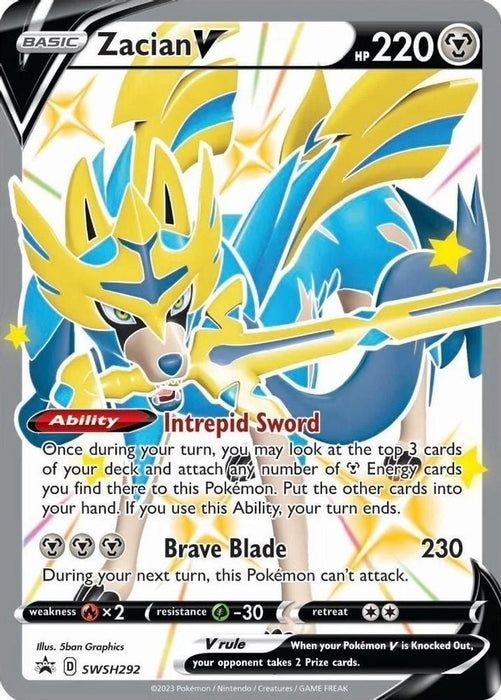 Zacian V (Shiny) - SWSH292 (#SWSH292) (SWSH: Sword & Shield Promo Cards)