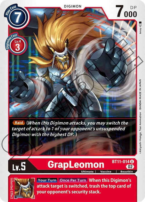 Image for GrapLeomon (BT11-014 U) - Digimon Card Game