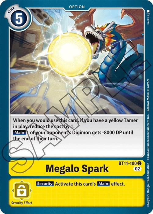 Megalo Spark (#BT11-100 C) (Dimensional Phase)