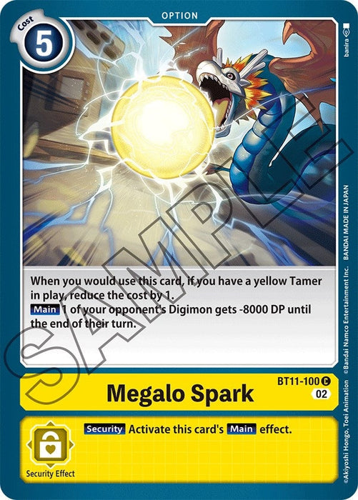 Image for Megalo Spark (BT11-100 C) - Digimon Card Game