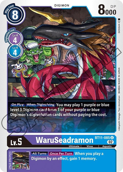 WaruSeadramon (#BT11-085 U) (Dimensional Phase)