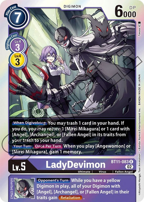 LadyDevimon (#BT11-083 R) (Dimensional Phase) Near Mint Foil