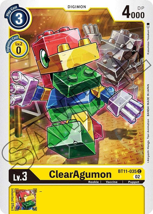 ClearAgumon (#BT11-035 C) (Dimensional Phase)