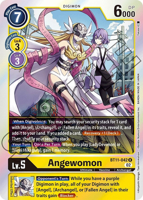 Image for Angewomon (BT11-042 R) - Digimon Card Game