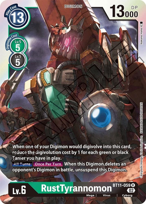 RustTyrannomon (#BT11-059 R) (Dimensional Phase) Near Mint Foil