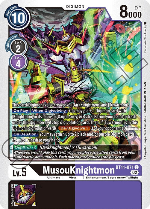 Image for MusouKnightmon (BT11-071 C) - Digimon Card Game