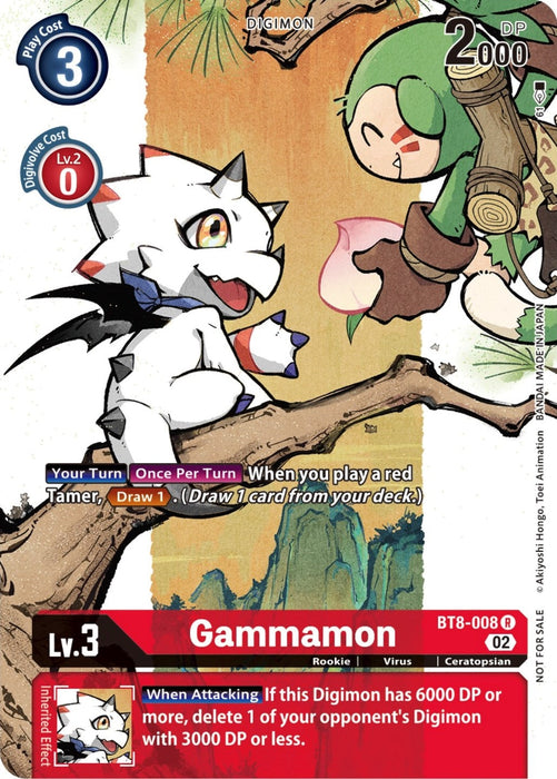 Image for Gammamon (Digimon Illustration Competition Pack 2022) (BT8-008 R) - Digimon Card Game