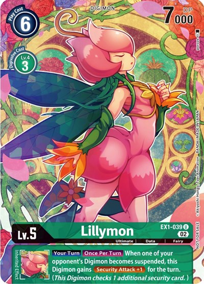 Lillymon Digimon Illustration Competition Pack 2022 (#EX1-039 U) (Dimensional Phase)