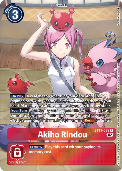 Image for Akiho Rindou (Alternate Art) (BT11-089 R) - Digimon Card Game