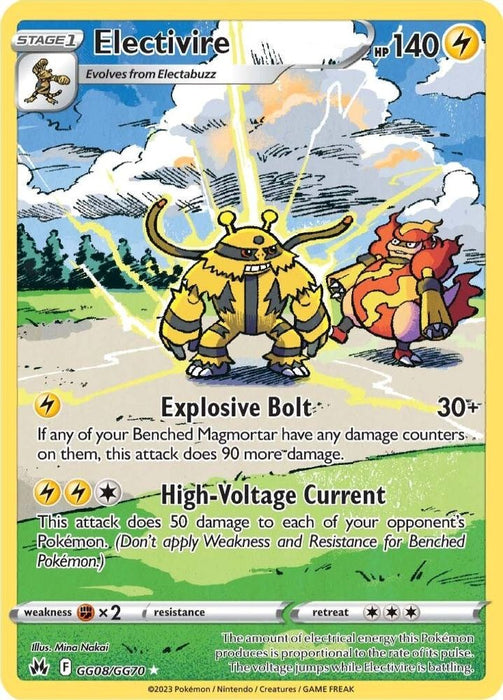 Electivire (#GG08/GG70) (SWSH: Crown Zenith: Galarian Gallery) Near Mint Holofoil