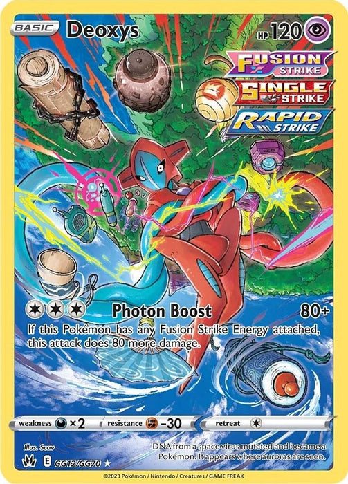 Deoxys (#GG12/GG70) (SWSH: Crown Zenith: Galarian Gallery) Near Mint Holofoil