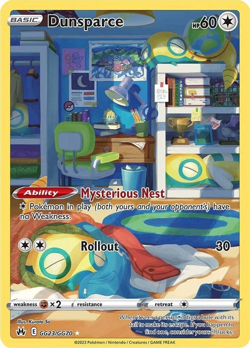 Dunsparce (#GG23/GG70) (SWSH: Crown Zenith: Galarian Gallery)
