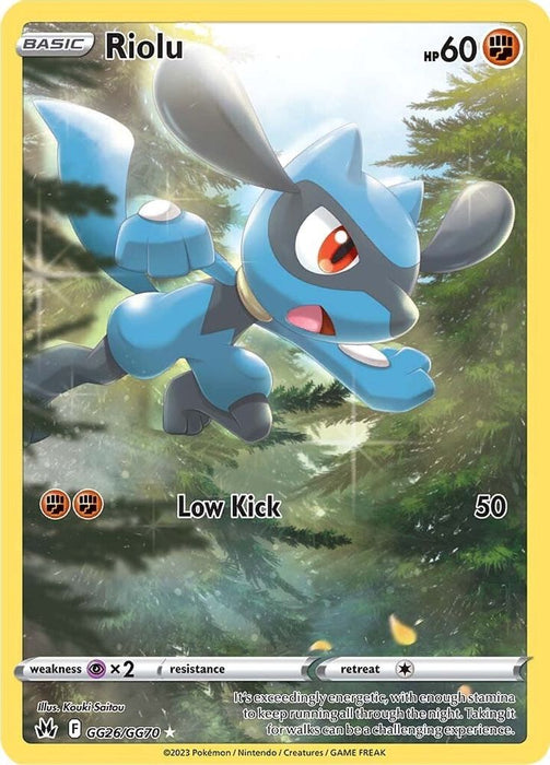 Riolu (#GG26/GG70) (SWSH: Crown Zenith: Galarian Gallery) Near Mint Holofoil
