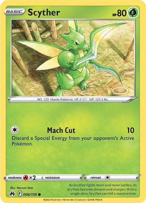 Scyther (#006/159) (SWSH: Crown Zenith)