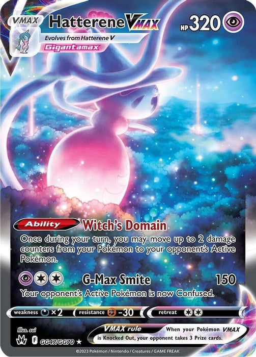 Hatterene VMAX (#GG47/GG70) (SWSH: Crown Zenith: Galarian Gallery) Near Mint Holofoil