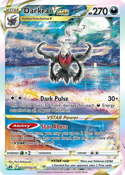 Darkrai VSTAR (#GG50/GG70) (SWSH: Crown Zenith: Galarian Gallery) Near Mint Holofoil