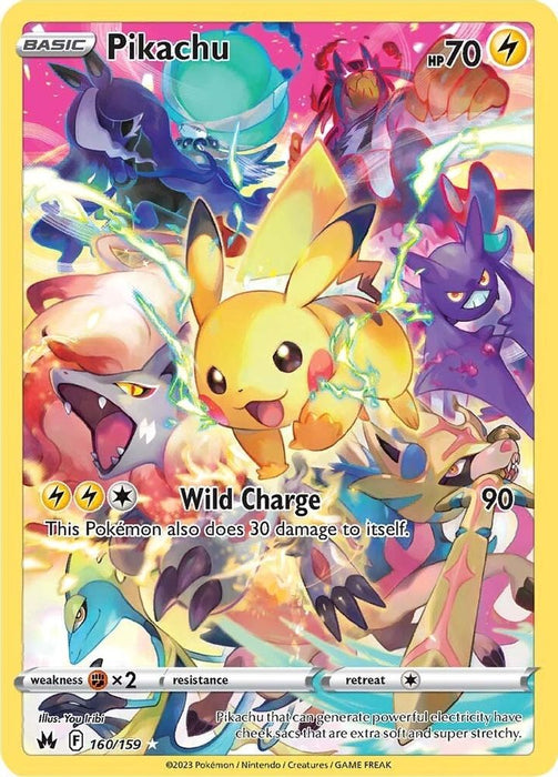 Pikachu (Secret) (#160/159) (SWSH: Crown Zenith) Near Mint Holofoil