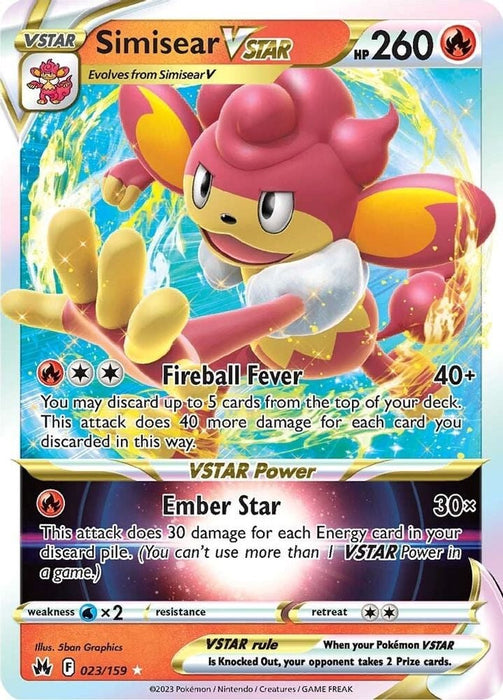 Simisear VSTAR (#023/159) (SWSH: Crown Zenith)