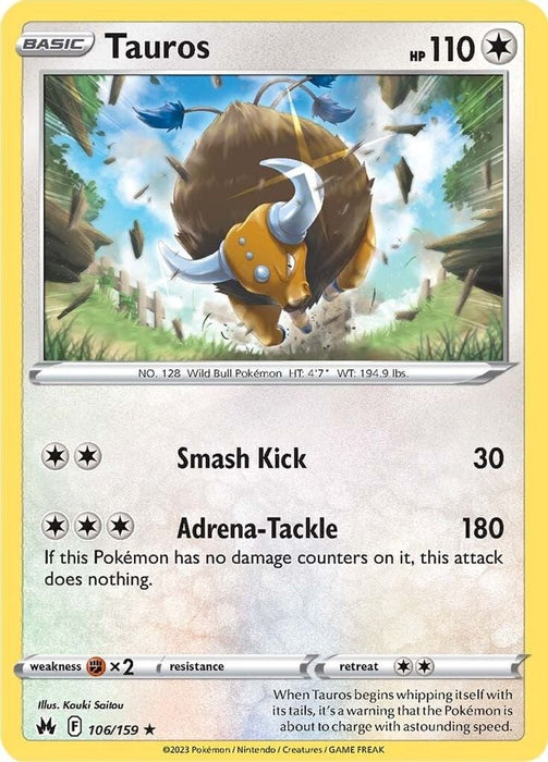 Tauros (#106/159) (SWSH: Crown Zenith)