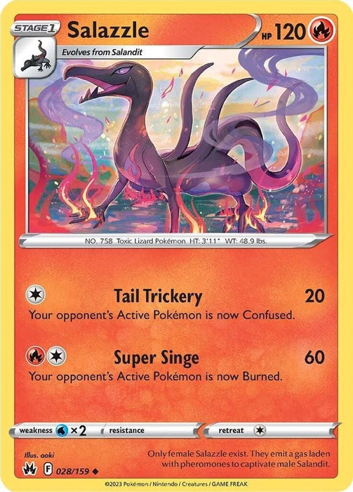 Salazzle (#028/159) (SWSH: Crown Zenith)
