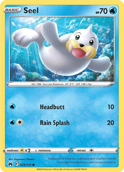 Seel (#029/159) (SWSH: Crown Zenith)