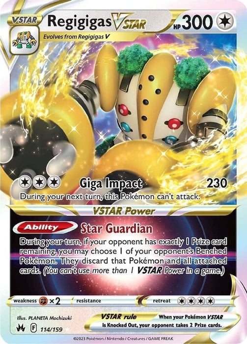 Regigigas VSTAR (#114/159) (SWSH: Crown Zenith) Near Mint Holofoil