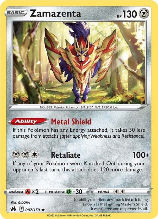 Zamazenta (#097/159) (SWSH: Crown Zenith)