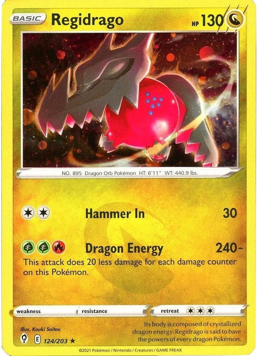 Regidrago - 124/203 (Cosmos Holo) (#124/203) (Miscellaneous Cards & Products) Near Mint Holofoil