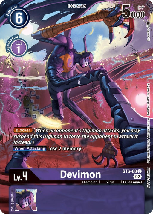Image for Devimon (Digimon Illustration Competition Pack 2022) (ST6-08 U) - Digimon Card Game
