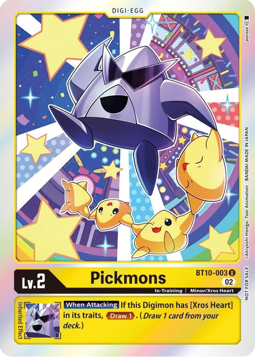 Pickmons (Official Tournament Pack Vol.8) (#BT10-003 U) (Xros Encounter) Near Mint Foil