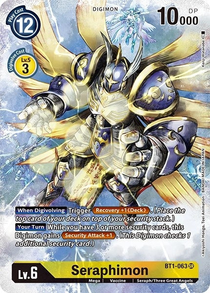 Image for Seraphimon (Alternate Art) (BT1-063 SR) - Digimon Card Game