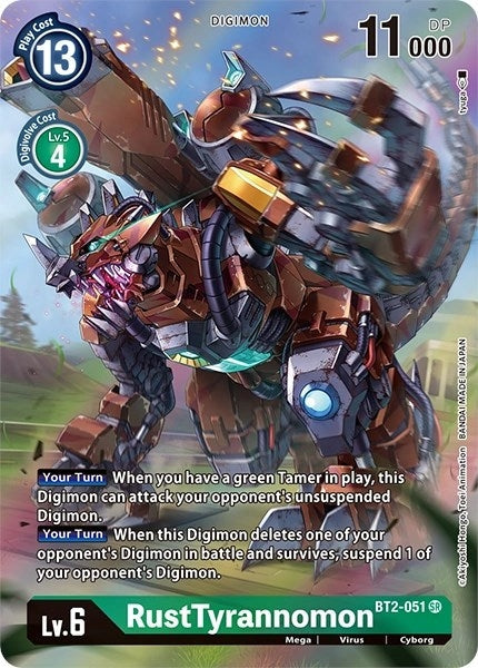 Image for RustTyrannomon (Alternate Art) (BT2-051 SR) - Digimon Card Game