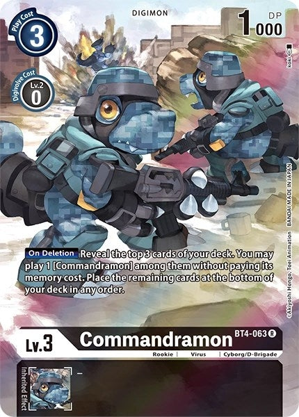 Image for Commandramon (Alternate Art) (BT4-063 R) - Digimon Card Game
