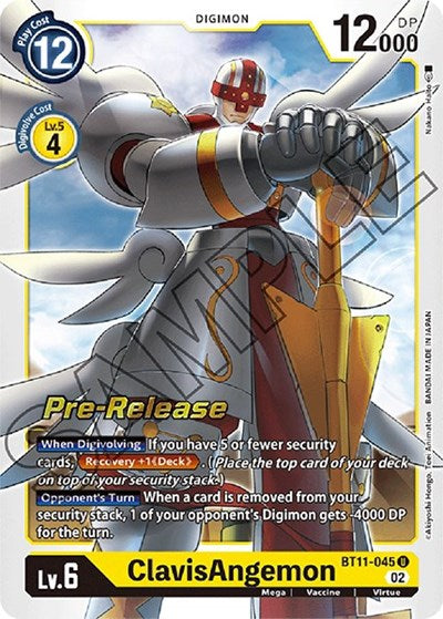 ClavisAngemon (#BT11-045 U) (Dimensional Phase Pre-Release Cards)