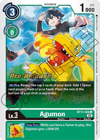 Agumon (#BT11-046 U) (Dimensional Phase Pre-Release Cards)