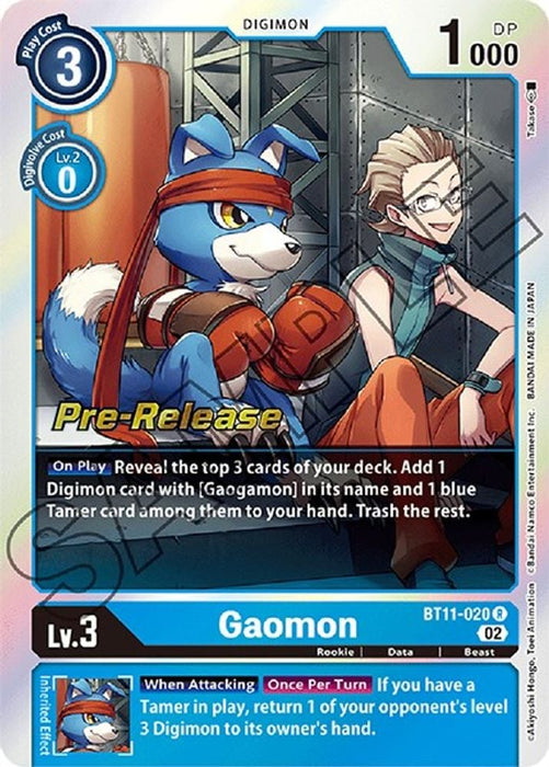 Gaomon (#BT11-020 R) (Dimensional Phase Pre-Release Cards) Near Mint Foil