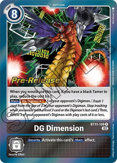 DG Dimension (#BT11-108 R) (Dimensional Phase Pre-Release Cards)