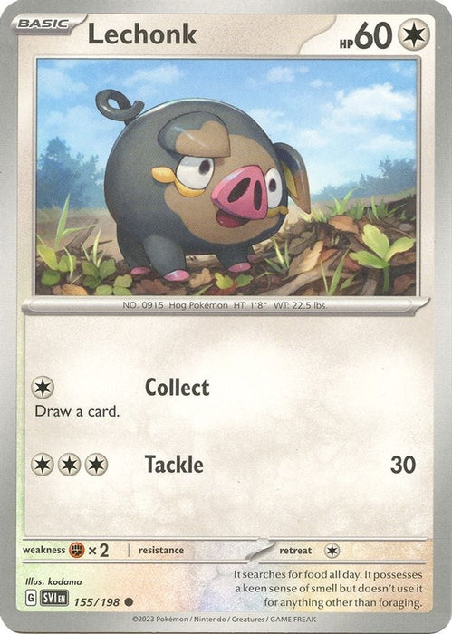 Lechonk 155 198 (#155/198) (SV01: Scarlet & Violet Base Set)