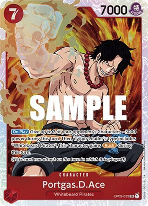 Portgas.D.Ace (#OP02-013) (Paramount War) Near Mint Foil