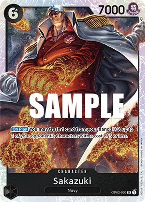 Sakazuki (#OP02-099) (Paramount War) Near Mint Foil