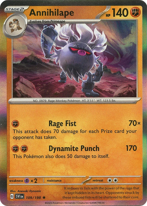 Image for Annihilape (109/198) [SV01: Scarlet & Violet Base Set] - Pokemon