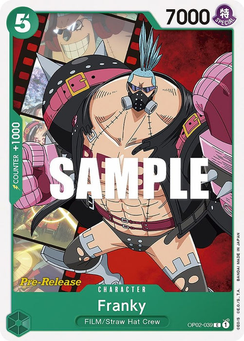 Franky (#OP02-039) (Paramount War Pre-Release Cards) Near Mint