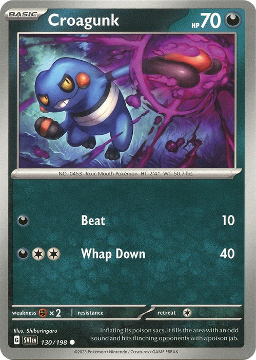 Image for Croagunk (130/198) [SV01: Scarlet & Violet Base Set] - Pokemon