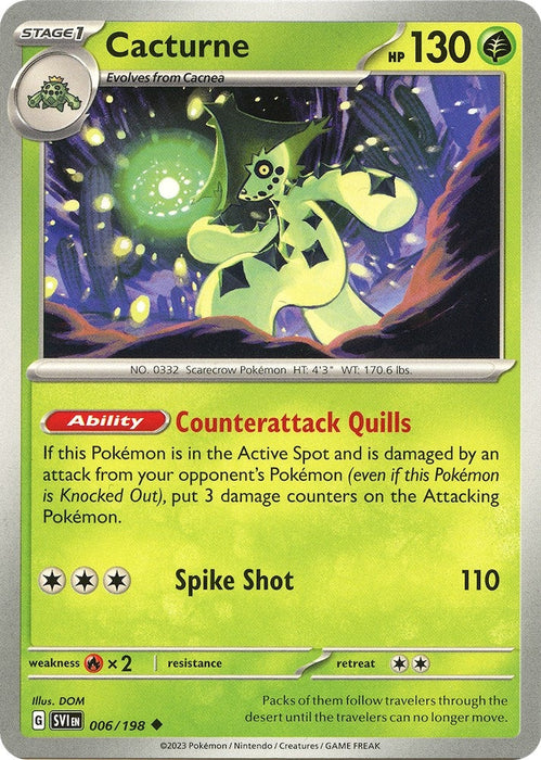 Image for Cacturne (006/198) [SV01: Scarlet & Violet Base Set] - Pokemon