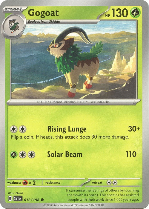 Image for Gogoat (012/198) [SV01: Scarlet & Violet Base Set] - Pokemon