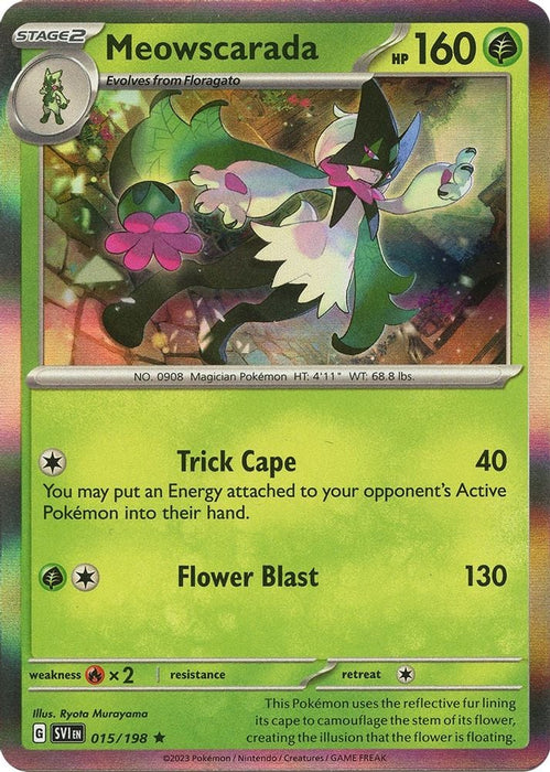 Meowscarada 015 198 (#015/198) (SV01: Scarlet & Violet Base Set)