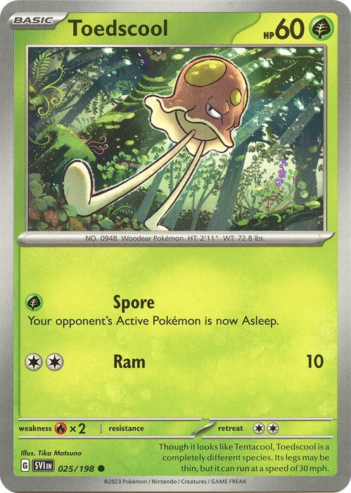 Image for Toedscool (025/198) [SV01: Scarlet & Violet Base Set] - Pokemon