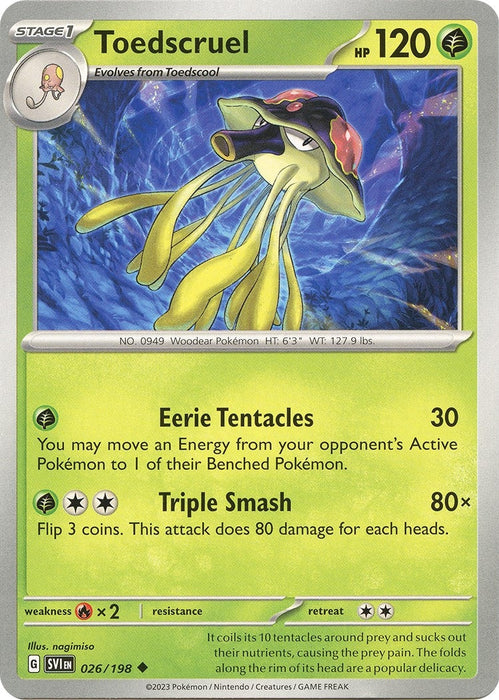Image for Toedscruel (026/198) [SV01: Scarlet & Violet Base Set] - Pokemon