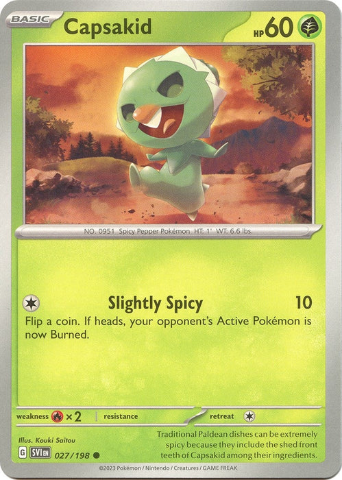 Image for Capsakid (027/198) [SV01: Scarlet & Violet Base Set] - Pokemon