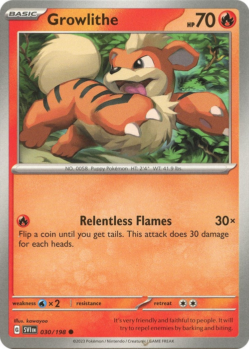 Image for Growlithe (030/198) [SV01: Scarlet & Violet Base Set] - Pokemon
